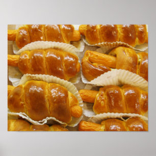 Poster Gâteau de chien chaud ... Restauration asiatique