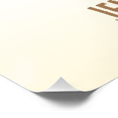 Poster Gâteau de glace et anniversaire amusant (Coin)