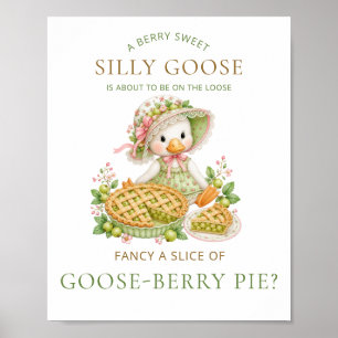 Poster Gâteau de groseilles à maquereau Silly Goose Baby