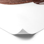Poster Gâteau de lave au chocolat avec sauce (Coin)