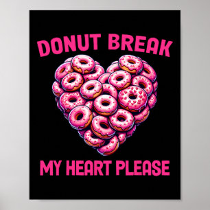 Poster Gâteau Funny Valentine Casse Mon Cœur S'il Vous Pl