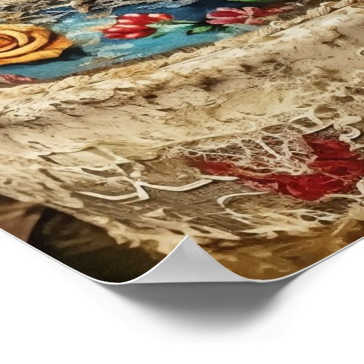 Poster Gâteau mariage (Coin)