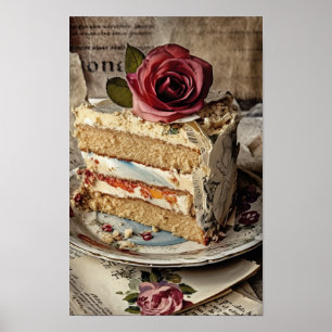 Poster Gâteau mariage