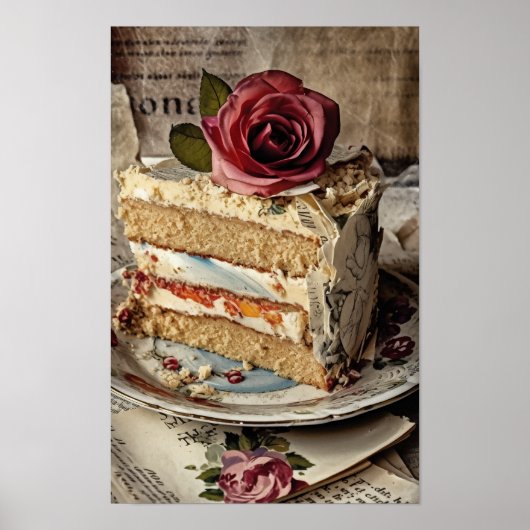 Poster Gâteau mariage (Devant)