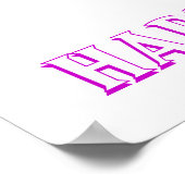 Poster Gâteau rose Anniversaire Bannière (Coin)