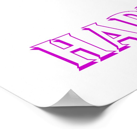 Poster Gâteau rose Anniversaire Bannière (Coin)