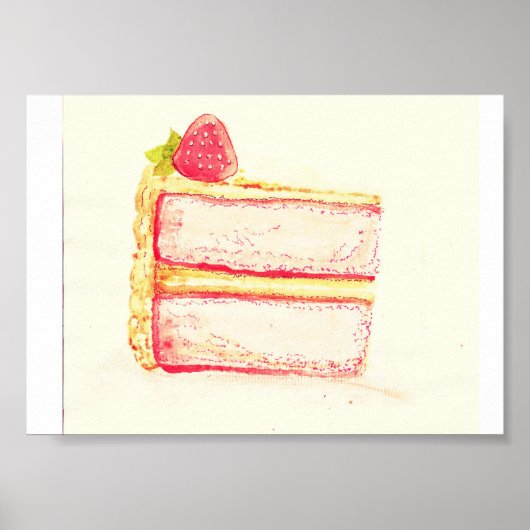 Poster Gâteau vintage (Devant)