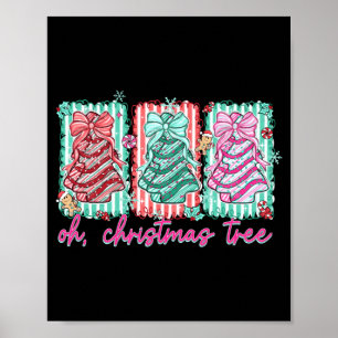 Poster Gâteaux d'arbre de Noël Debbie Becky Jen Amoureux