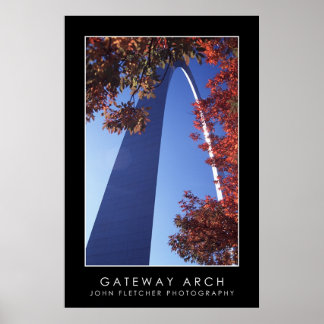 Poster Gateway Arch met grenzen