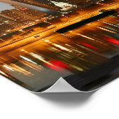 Poster Gateway Arch St Louis Mississippi à la nuit (Coin)