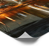 Poster Gateway Arch St Louis Mississippi à la nuit (Coin)