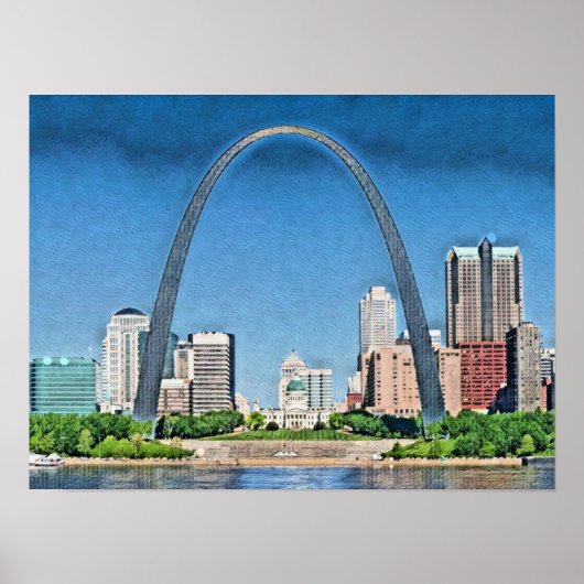 Poster Gateway Arch, St Louis, Missouri (Devant)