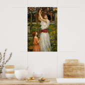 Poster Gathering Almond Blossoms by Waterhouse (Cuisine)