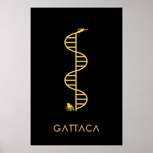 Poster GATTACA Black (Devant)