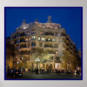 Poster Gaudi La Pedrera VAN 8.99 UUR