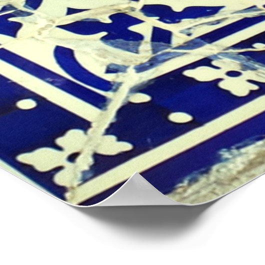 Poster Gaudi's Park Guell Mosaic Tiles Barcelone (Coin)