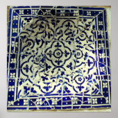 Poster Gaudi's Park Guell Mosaic Tiles Barcelone (Devant)
