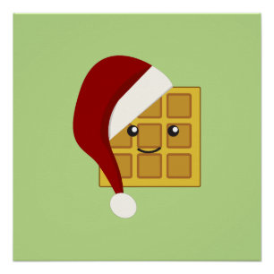 Poster gaufre de Noël