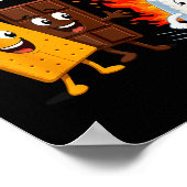 Poster Gaufre marshmallow drôle (Coin)