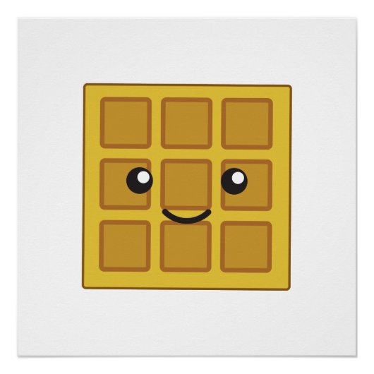 Poster Gaufre mignonne (Devant)
