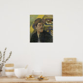 Poster Gauguin - Autoportrait Avec Un Casquette 1893 (Cuisine)