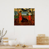 Poster Gauguin - Beneath the Pandanus Tree (Cuisine)
