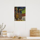 Poster Gauguin - Deux Filles Breton En Mer 1889 (Cuisine)