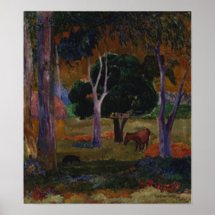 Poster Gauguin - Hiva Oa (Cochon Et Cheval) 1903