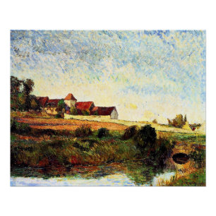 Poster Gauguin - La Ferme en Grue,