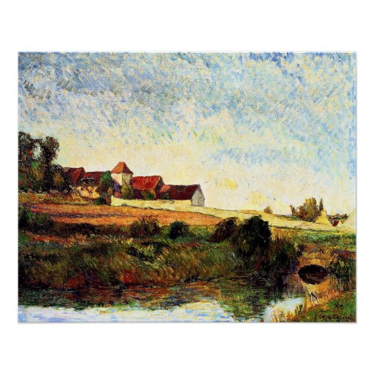 Poster Gauguin - La Ferme en Grue, (Devant)