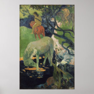 Poster Gauguin - Le Cheval Blanc 1898
