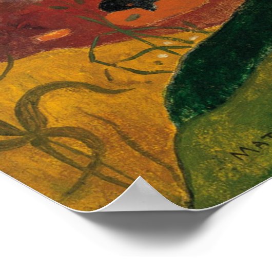 Poster Gauguin - Mata Mua (Dans Les Temps Anciens) 1892 (Coin)
