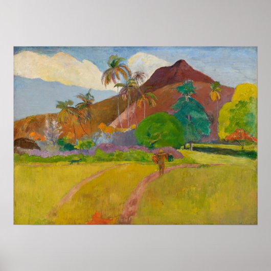 Poster Gauguin - Paysage tahitien 1891 (Devant)