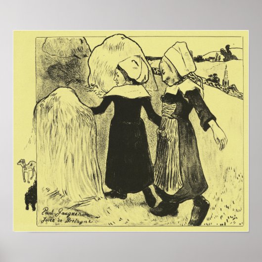 Poster Gauguin - Plaisirs De La Bretagne 1889 (Devant)