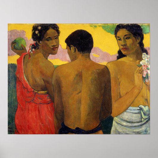 Poster Gauguin - Trois Tahitiens 1899 (Devant)