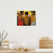 Poster Gauguin - Trois Tahitiens 1899 (Cuisine)