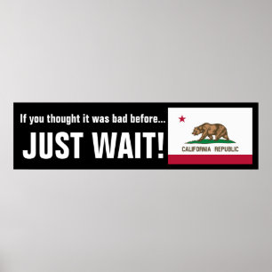 Poster Gavin Newsom arrive.... Attendez !