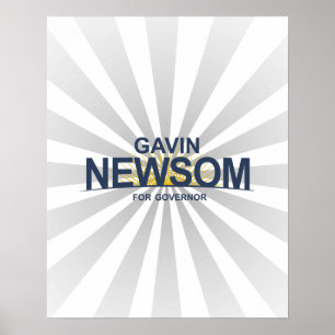 Poster Gavin Newsom pour le gouverneur