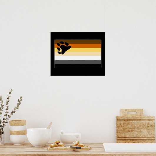 Poster Gay Bear Pride Flag (Cuisine)
