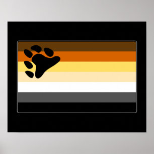 Poster Gay Bear Pride Flag