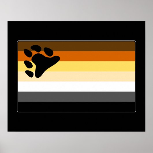 Poster Gay Bear Pride Flag (Devant)