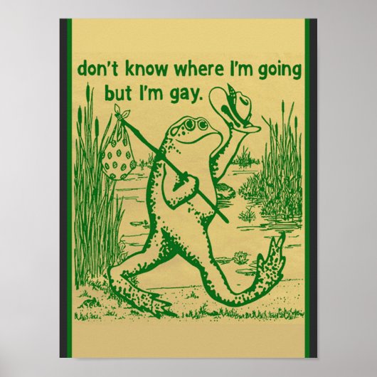 Poster gay frog (Devant)