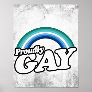 Poster Gay masculin et fier