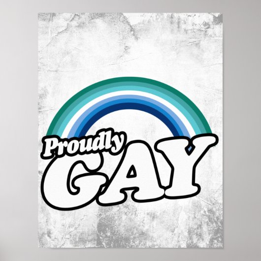 Poster Gay masculin et fier (Devant)