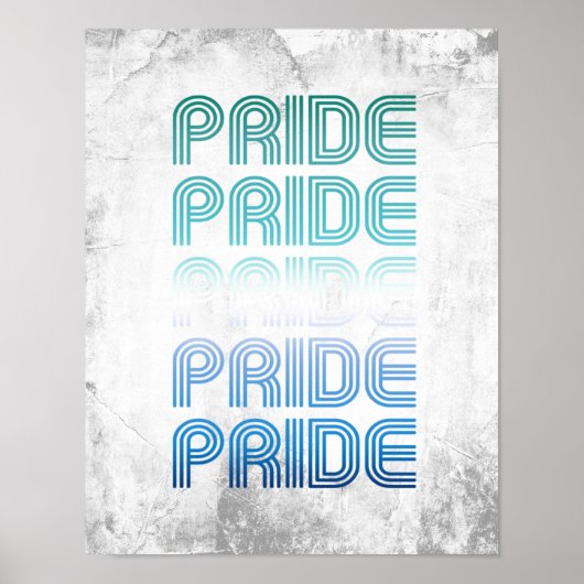 Poster Gay masculin Rétro Fierté Fierté (Devant)
