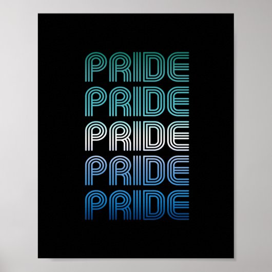 Poster Gay masculin Rétro Fierté Fierté (Devant)