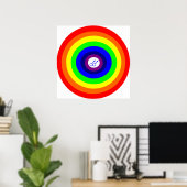 Poster Gay Men Round Rainbow (Bureau à domicile)