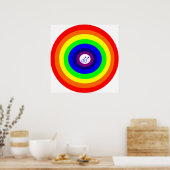 Poster Gay Men Round Rainbow (Cuisine)