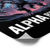 Poster Gay par hasard Alpha par choix Funny Alpha Wolf Me (Coin)