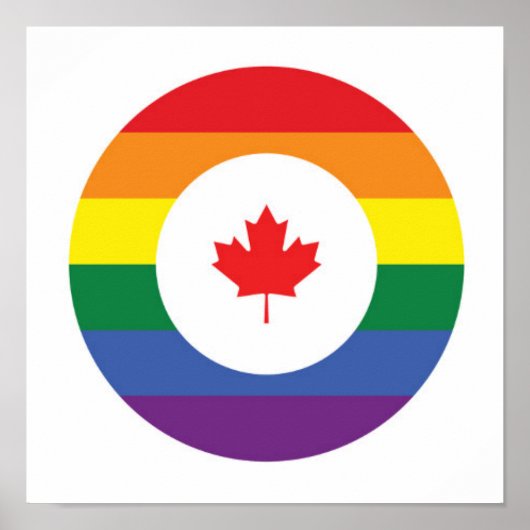 Poster Gay pride du Canada (Devant)